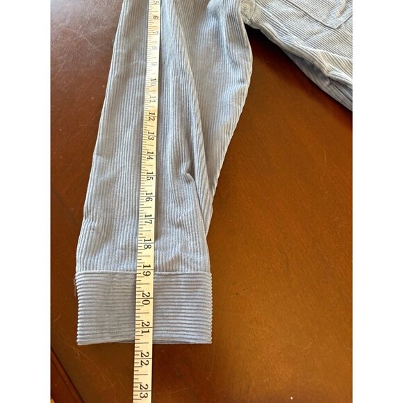 Cotton On NWT Lightweight Minimalist Preppy Corduroy Shacket Blue Size Medium - Picture 10 of 14